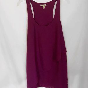 silence + noise Plum Layered Cocktail Dress